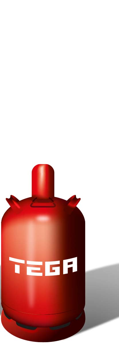 red-deposit-bottle-with-11-kilo-propane-liquid-gas-filled-and-white-label-TEGA