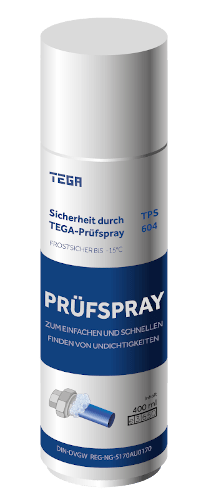 TEGA Prüfspray 604 frostsicher weisse-Spruehflasche-mit-blauem-Ettiket-TEGA-Pruefspray-604-frostsicher
