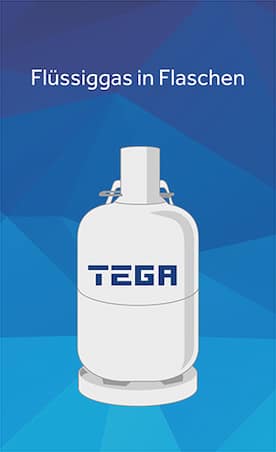 Hellgraue-Fluessiggas-Flasche-mit-TEGA-Logo-auf-blauem-Hintergrund-Bildtext-Fluessiggas-in-Flaschen