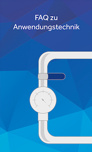 FAQ zu Anwendungstechnik - TEGA GmbH Hellgraues-Gasrohr-der-Anwendungstechnik-auf-blauem-Hintergrund-mit-Text-FAQ-zu-Anwendungstechnik