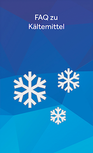 Drei-weisse-Schneeflocken-mit-blauem-Hintergrund-und-Schrift-FAQ-zu-Kaeltemitteln