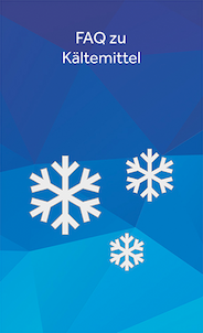 FAQ zu Kältemitteln - TEGA GmbH Drei-weisse-Schneeflocken-mit-blauem-Hintergrund-und-Schrift-FAQ-zu-Kaeltemitteln